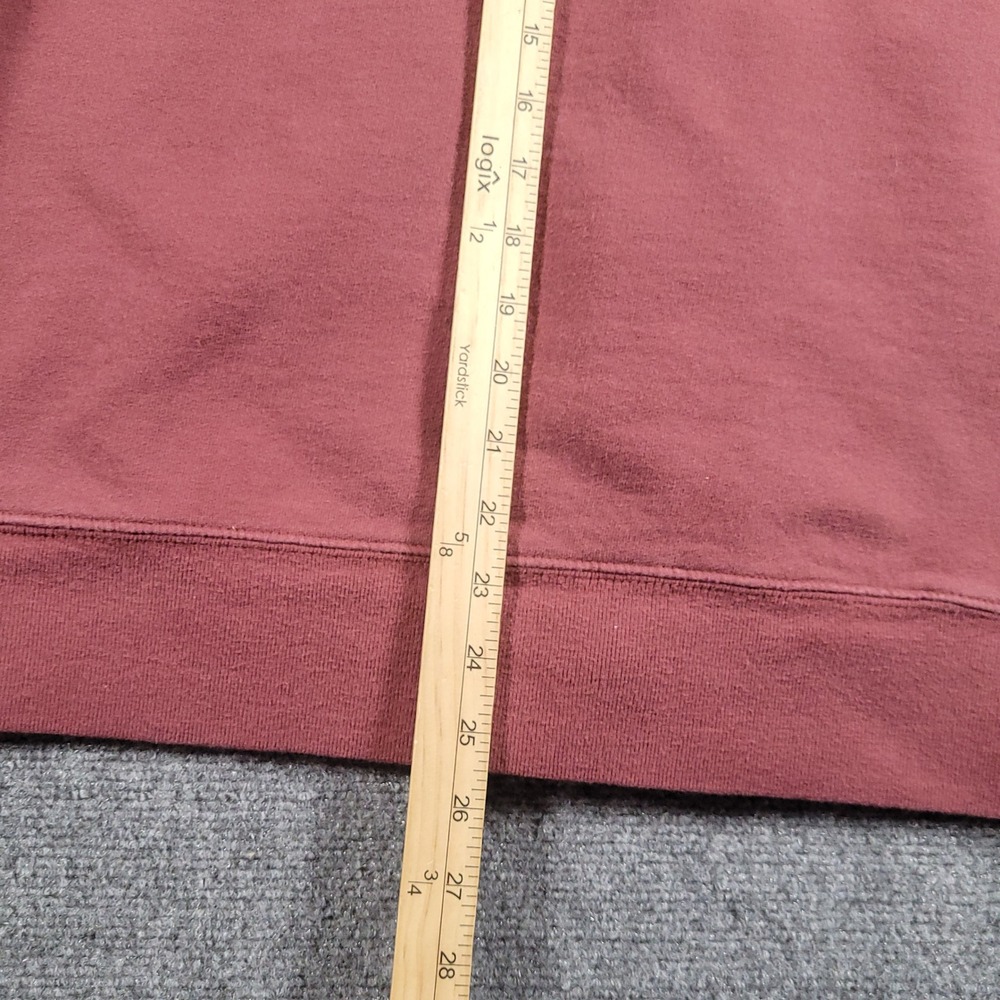 The North Face Hoodie Mens Medium Burgundy Whistler Full Zip Logo Sweatshirt - Picture 5 of 8